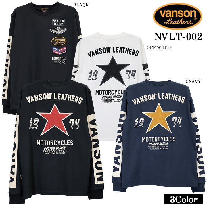 VANSONロンT VANSON TEE L/S T-SHIRT STANDARD バンソン 天竺 ロンT 長袖Tシャツ