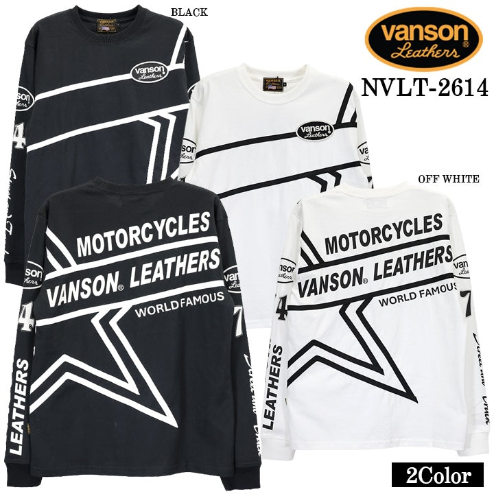 VANSON TEE L/S T-SHIRT バンソン 天竺 ロンT 長袖 Tシャツ メンズ