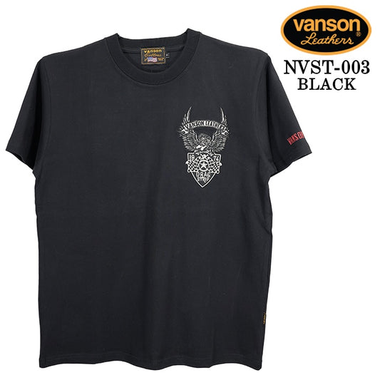 VANSON TEE S/S T-SHIRT STANDARD バンソン 天竺 半袖Tシャツ 定番 nvst-003