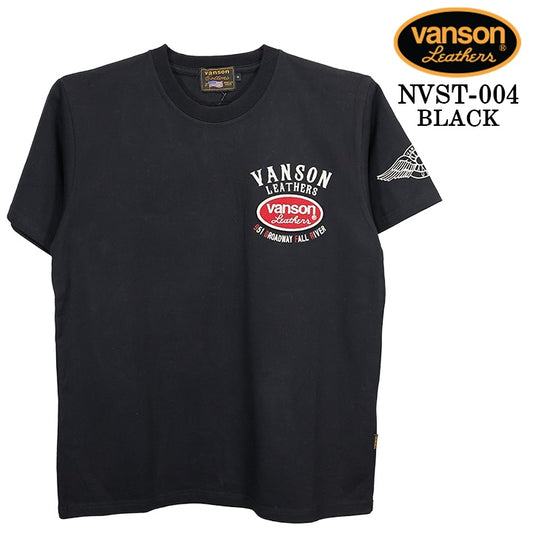 VANSON TEE S/S T-SHIRT STANDARD バンソン 天竺 半袖Tシャツ 定番 nvst-004