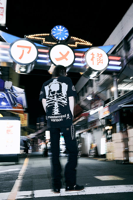 MASTERMIND VANSON Thermal S/S TEE DAMAGE [BOXY FIT] マスターマインド バンソン サーマル 半袖Tシャツ ダメージ加工 mw26c17-ts303