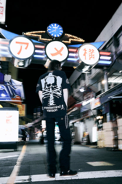 MASTERMIND VANSON Thermal S/S TEE DAMAGE [BOXY FIT] マスターマインド バンソン サーマル 半袖Tシャツ ダメージ加工 mw26c17-ts303