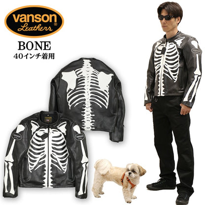 VANSON Leathers RIDERS JACKET BONE バンソン レザー ボーン ジャケット ライダース 革ジャン bone