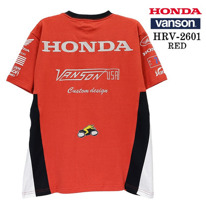 HONDA VANSON TEE S/S T-SHIRT ホンダ バンソン コラボ 天竺 半袖 Tシャツ hrv-2601