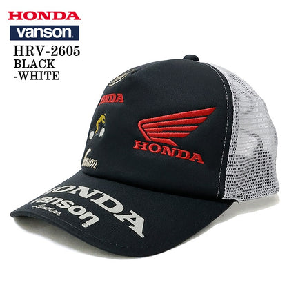 HONDA VANSON TWILL MESH CAP ホンダ バンソン コラボ ツイル メッシュ キャップ 帽子 hrv-2605