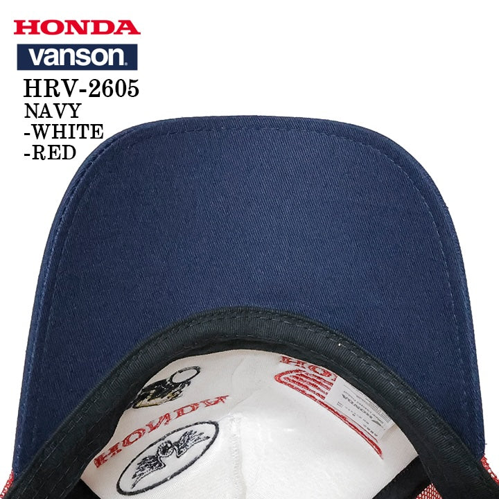 HONDA VANSON TWILL MESH CAP ホンダ バンソン コラボ ツイル メッシュ キャップ 帽子 hrv-2605