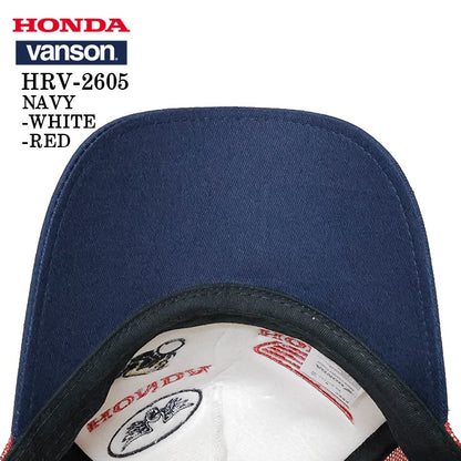 HONDA VANSON TWILL MESH CAP ホンダ バンソン コラボ ツイル メッシュ キャップ 帽子 hrv-2605