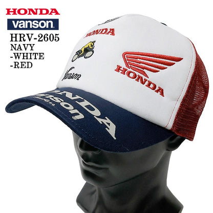 HONDA VANSON TWILL MESH CAP ホンダ バンソン コラボ ツイル メッシュ キャップ 帽子 hrv-2605