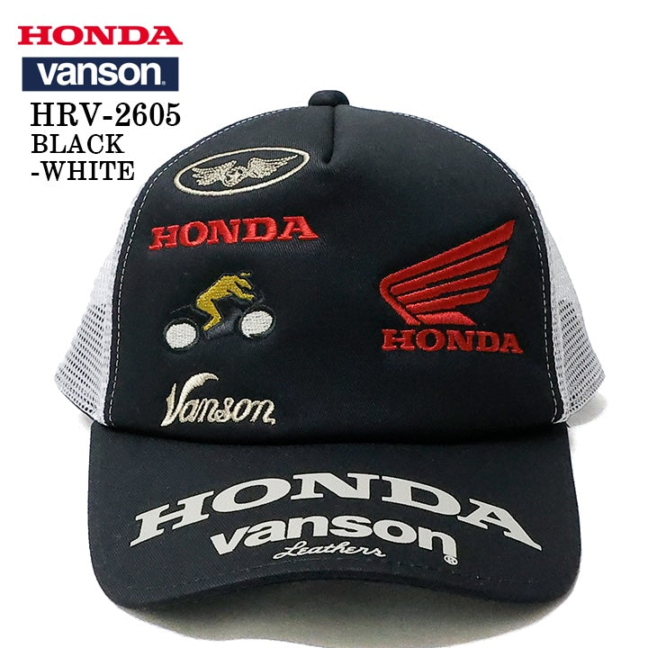 HONDA VANSON TWILL MESH CAP ホンダ バンソン コラボ ツイル メッシュ キャップ 帽子 hrv-2605