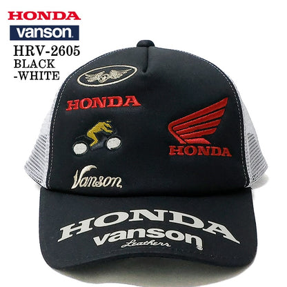 HONDA VANSON TWILL MESH CAP ホンダ バンソン コラボ ツイル メッシュ キャップ 帽子 hrv-2605