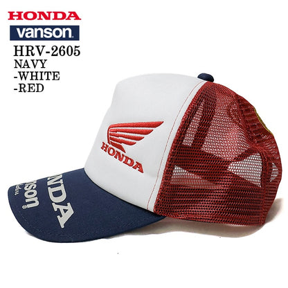 HONDA VANSON TWILL MESH CAP ホンダ バンソン コラボ ツイル メッシュ キャップ 帽子 hrv-2605