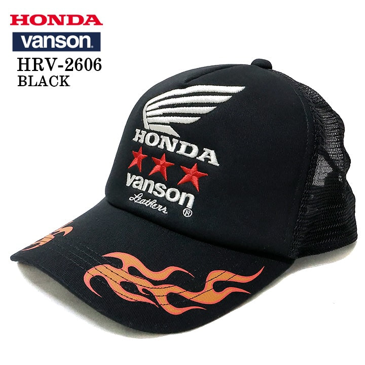 HONDA VANSON TWILL MESH CAP ホンダ バンソン コラボ ツイル メッシュ キャップ 帽子 hrv-2606