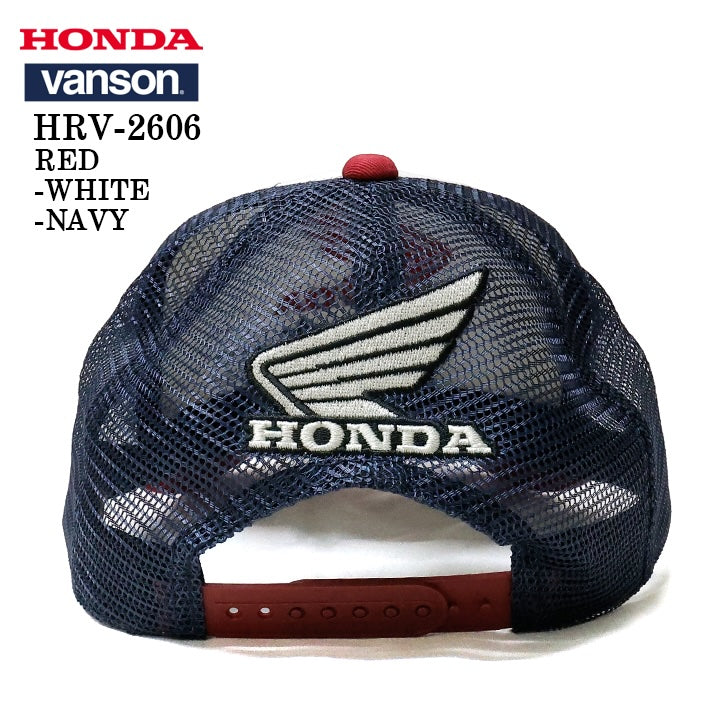 HONDA VANSON TWILL MESH CAP ホンダ バンソン コラボ ツイル メッシュ キャップ 帽子 hrv-2606