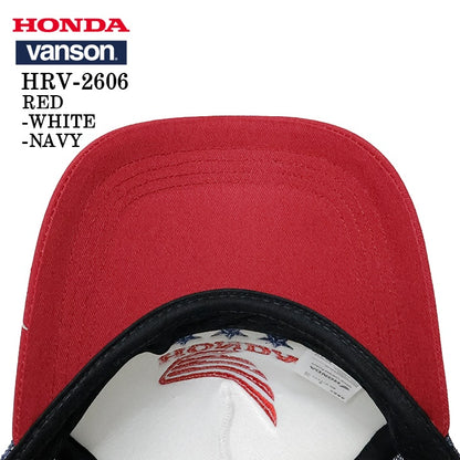 HONDA VANSON TWILL MESH CAP ホンダ バンソン コラボ ツイル メッシュ キャップ 帽子 hrv-2606