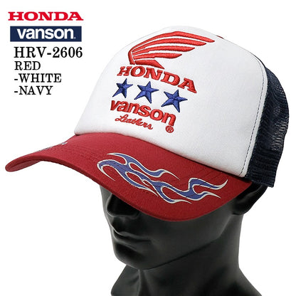 HONDA VANSON TWILL MESH CAP ホンダ バンソン コラボ ツイル メッシュ キャップ 帽子 hrv-2606