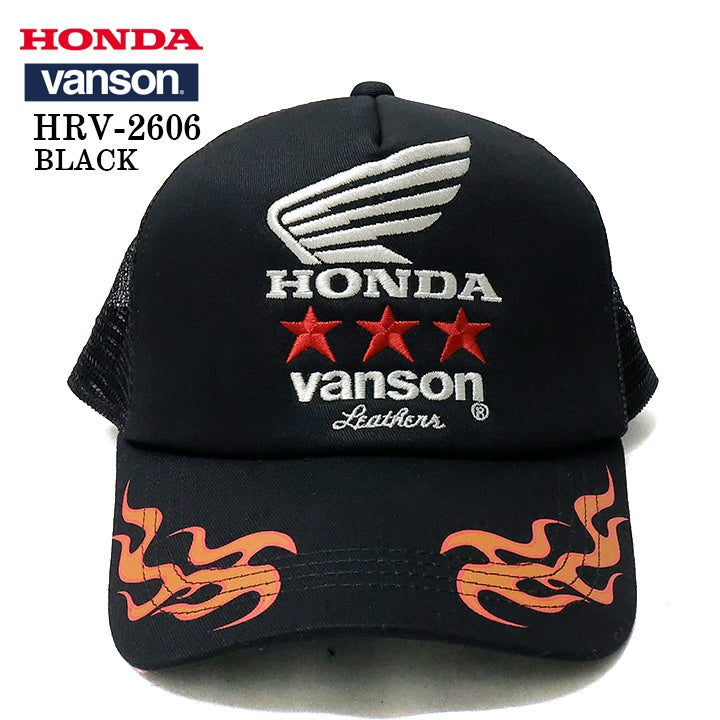 HONDA VANSON TWILL MESH CAP ホンダ バンソン コラボ ツイル メッシュ キャップ 帽子 hrv-2606
