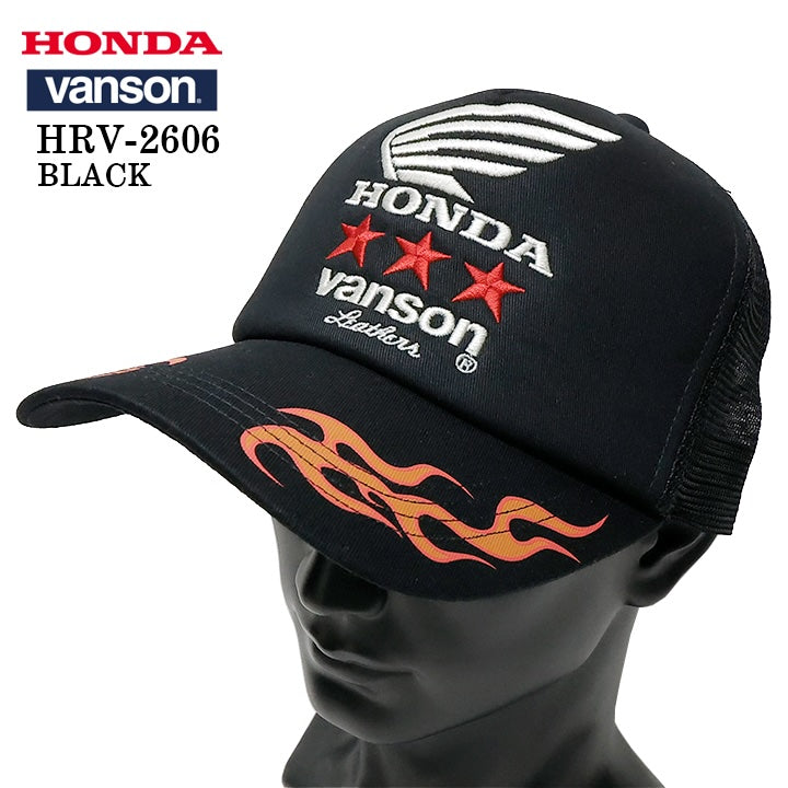 HONDA VANSON TWILL MESH CAP ホンダ バンソン コラボ ツイル メッシュ キャップ 帽子 hrv-2606