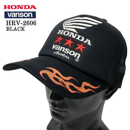 HONDA VANSON TWILL MESH CAP ホンダ バンソン コラボ ツイル メッシュ キャップ 帽子 hrv-2606