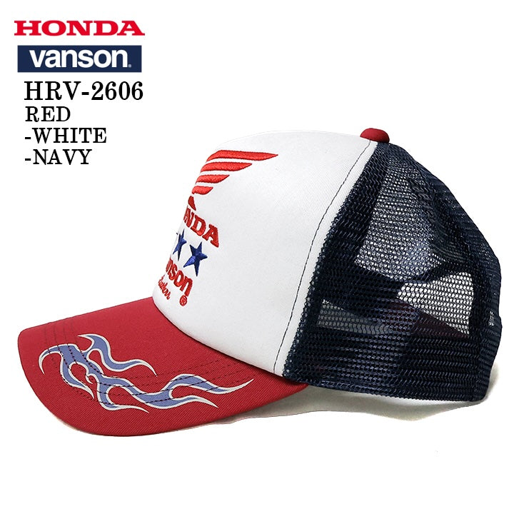 HONDA VANSON TWILL MESH CAP ホンダ バンソン コラボ ツイル メッシュ キャップ 帽子 hrv-2606