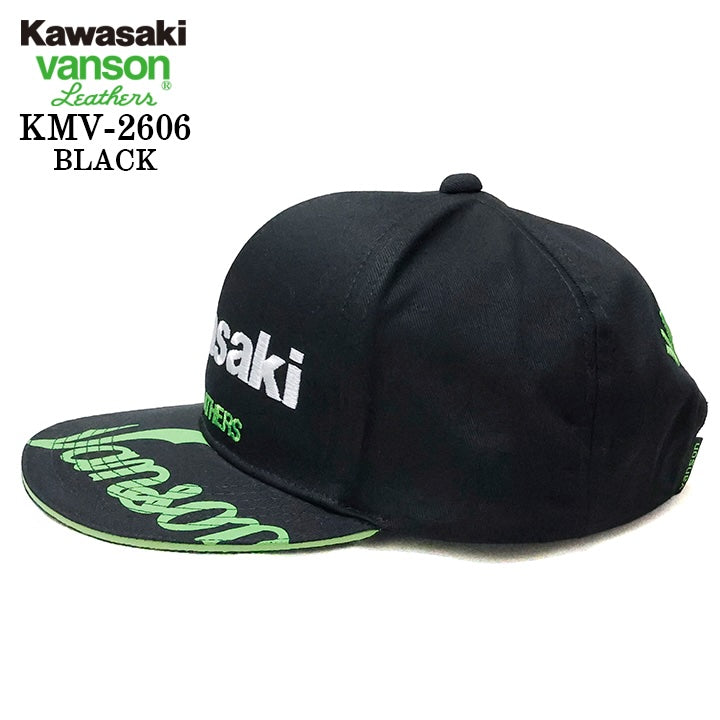 KAWASAKI VANSON TWILL BB BASEBALL CAP カワサキ バンソン コラボ ツイル ベースボール キャップ 帽子 kmv-2606