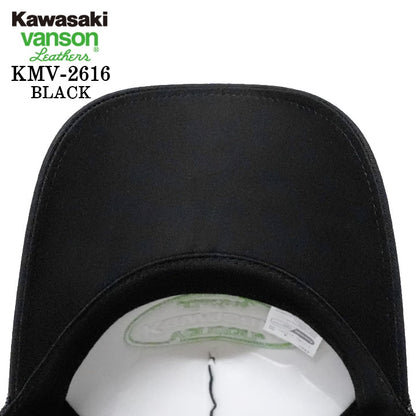 KAWASAKI VANSON TWILL MESH CAP カワサキ バンソン コラボ ツイル メッシュ キャップ 帽子 kmv-2616