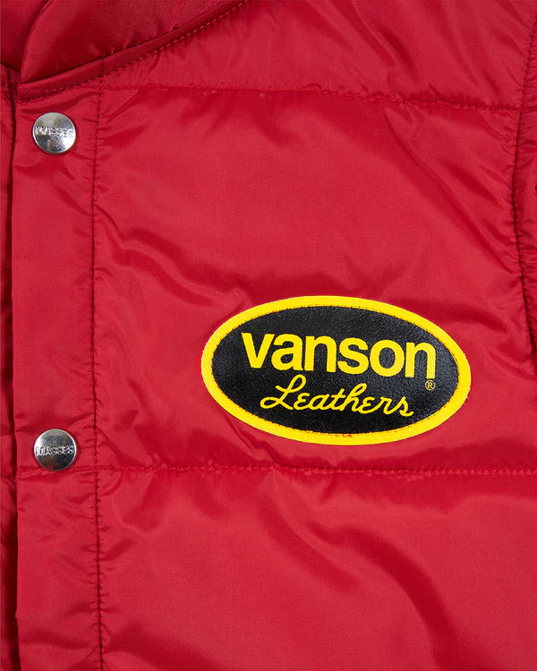 VANSON × MASSES NYLON VEST バンソン マシス ナイロン ダウン ベスト msv-2602