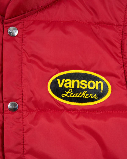 VANSON × MASSES NYLON VEST バンソン マシス ナイロン ダウン ベスト msv-2602
