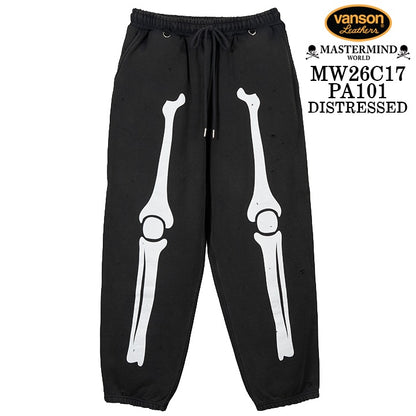 MASTERMIND VANSON SWEAT PANTS DAMAGE マスターマインド バンソン コラボ スウェットパンツ ダメージ加工 mw26c17-pa101