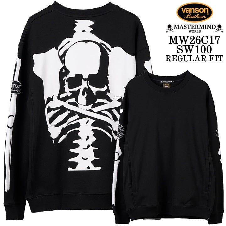 MASTERMIND VANSON CREWNECK SWEATSHIRT [REGULAR FIT] マスターマインド バンソン スウェット mw26c17-sw100