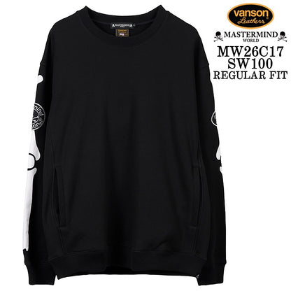 MASTERMIND VANSON CREWNECK SWEATSHIRT [REGULAR FIT] マスターマインド バンソン スウェット mw26c17-sw100