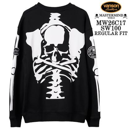 MASTERMIND VANSON CREWNECK SWEATSHIRT [REGULAR FIT] マスターマインド バンソン スウェット mw26c17-sw100