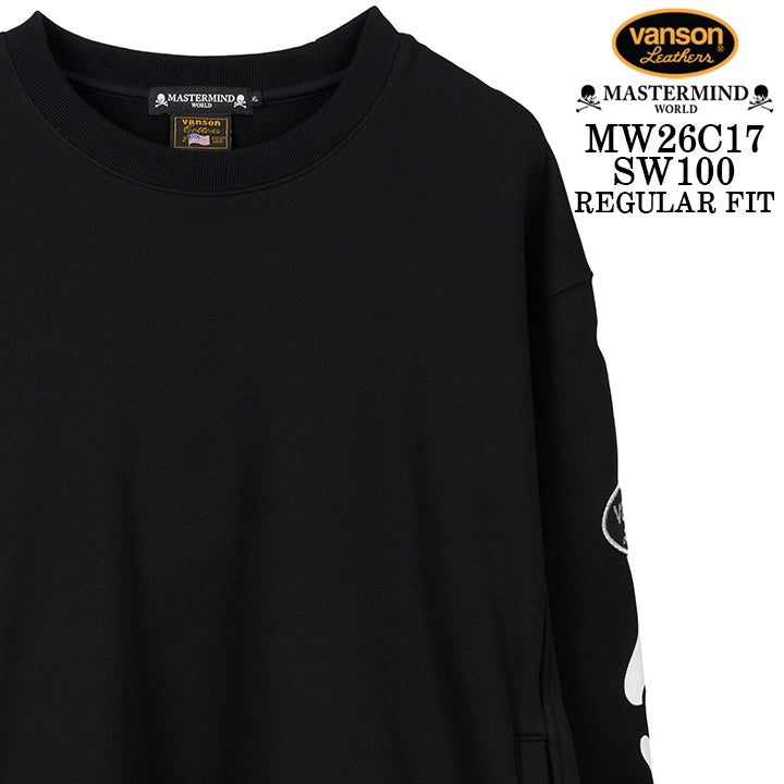 MASTERMIND VANSON CREWNECK SWEATSHIRT [REGULAR FIT] マスターマインド バンソン スウェット mw26c17-sw100