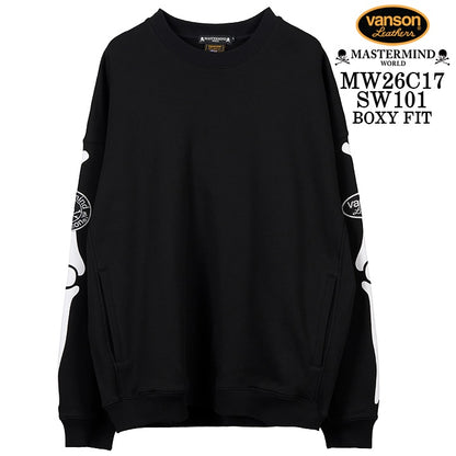 MASTERMIND VANSON CREWNECK SWEATSHIRT [BOXY FIT] マスターマインド バンソン スウェット mw26c17-sw101