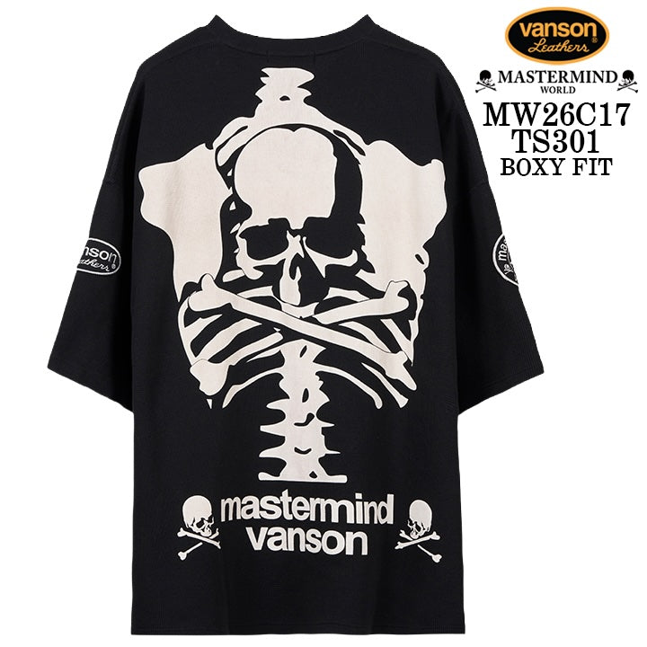 MASTERMIND VANSON Thermal S/S TEE [BOXY FIT] マスターマインド バンソン サーマル 半袖 Tシャツ mw26c17-ts301