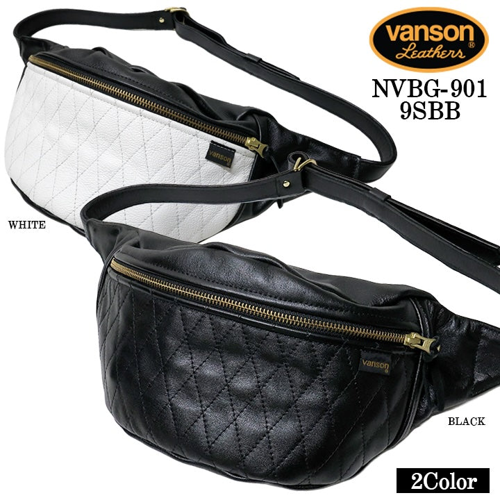 VANSON LEATHERS FANNY PACK バンソン レザー ファニーパック キルト ボディバッグ nvbg-901-9sbb