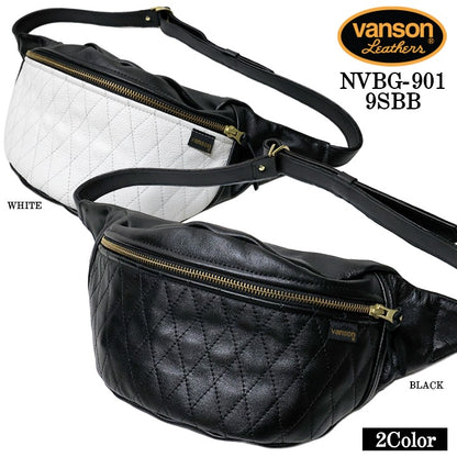 VANSON LEATHERS FANNY PACK バンソン レザー ファニーパック キルト ボディバッグ nvbg-901-9sbb