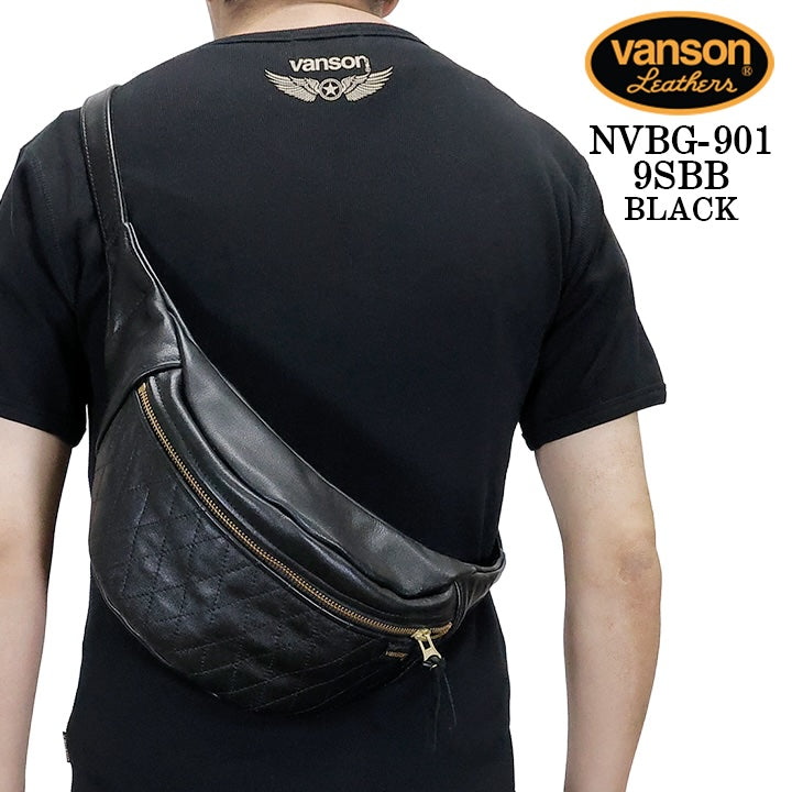 VANSON LEATHERS FANNY PACK バンソン レザー ファニーパック キルト ボディバッグ nvbg-901-9sbb