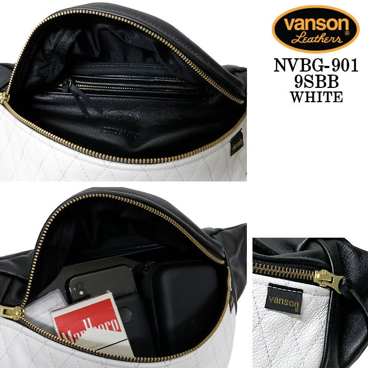 VANSON LEATHERS FANNY PACK バンソン レザー ファニーパック キルト ボディバッグ nvbg-901-9sbb