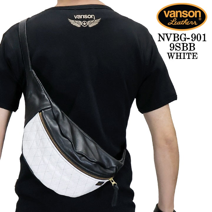 VANSON LEATHERS FANNY PACK バンソン レザー ファニーパック キルト ボディバッグ nvbg-901-9sbb