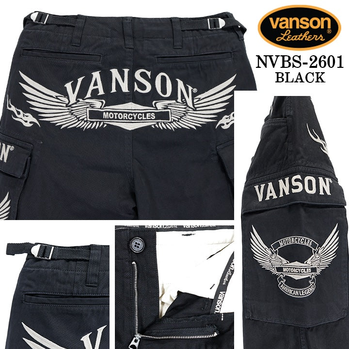 VANSON CARGO SHORT PANTバンソン カーゴ ショートパンツ nvbs-2601