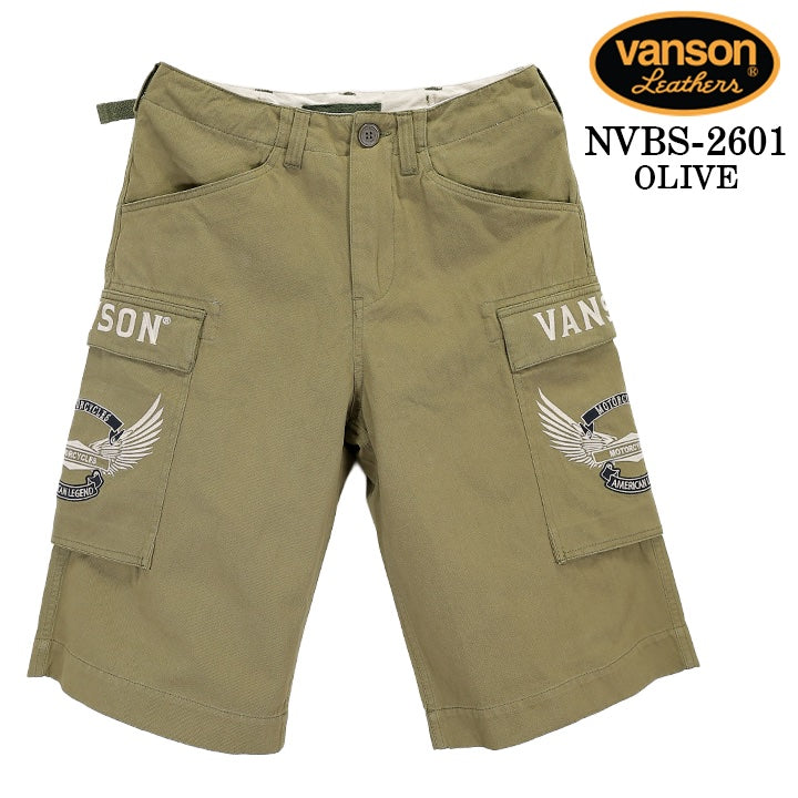 VANSON CARGO SHORT PANTバンソン カーゴ ショートパンツ nvbs-2601