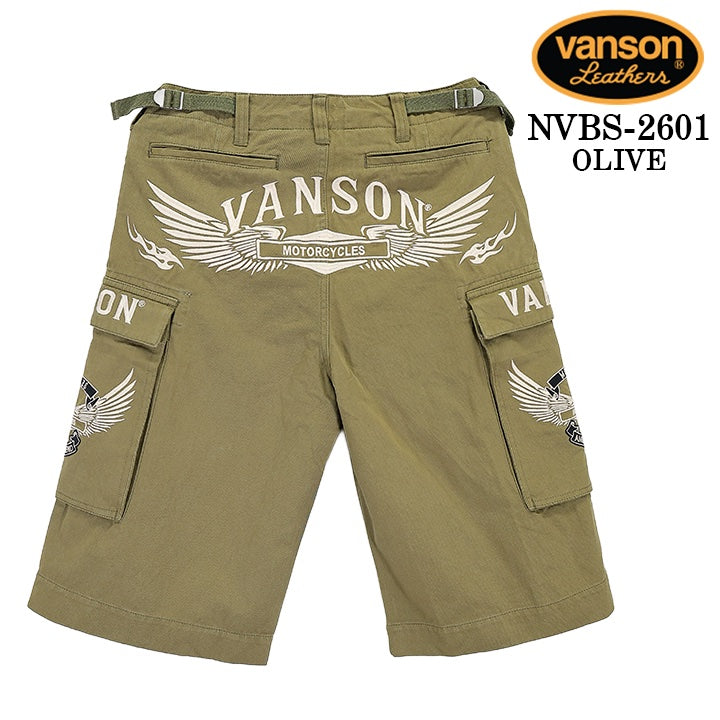 VANSON CARGO SHORT PANTバンソン カーゴ ショートパンツ nvbs-2601