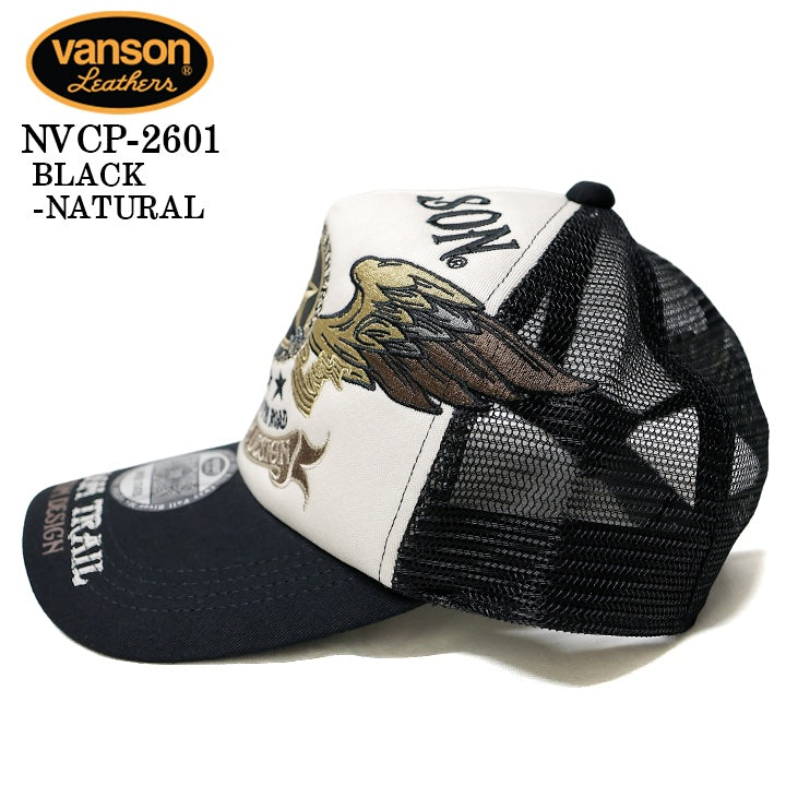 VANSON TWILL MESH CAP バンソン ツイル メッシュ キャップ 帽子 nvcp-2601