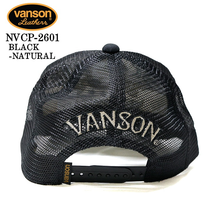 VANSON TWILL MESH CAP バンソン ツイル メッシュ キャップ 帽子 nvcp-2601