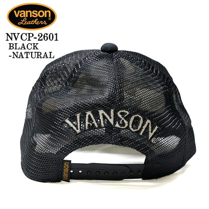 VANSON TWILL MESH CAP バンソン ツイル メッシュ キャップ 帽子 nvcp-2601