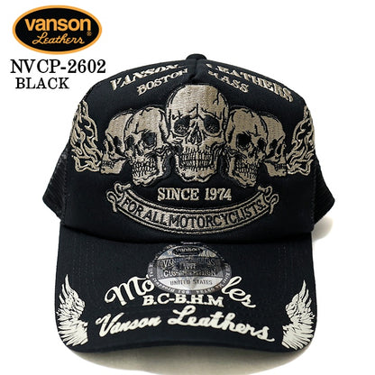 VANSON TWILL MESH CAP バンソン ツイル メッシュ キャップ 帽子 nvcp-2602