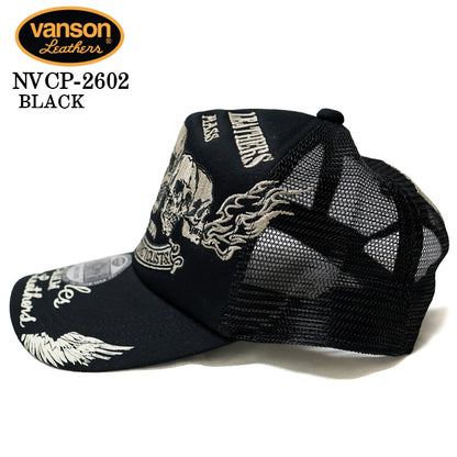 VANSON TWILL MESH CAP バンソン ツイル メッシュ キャップ 帽子 nvcp-2602