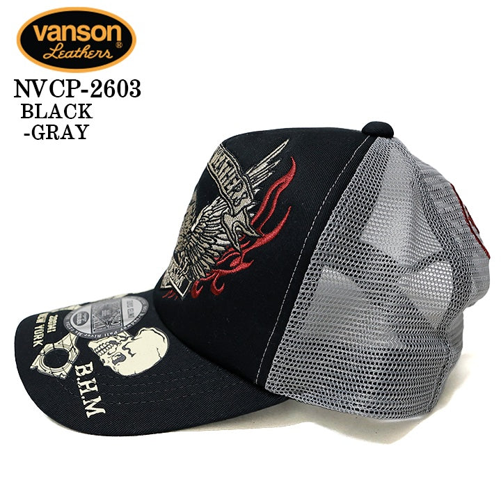 VANSON TWILL MESH CAP バンソン ツイル メッシュ キャップ 帽子 nvcp-2603