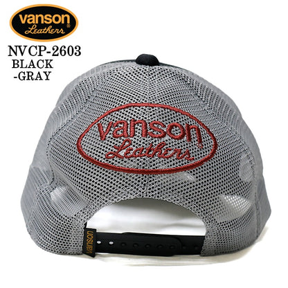 VANSON TWILL MESH CAP バンソン ツイル メッシュ キャップ 帽子 nvcp-2603