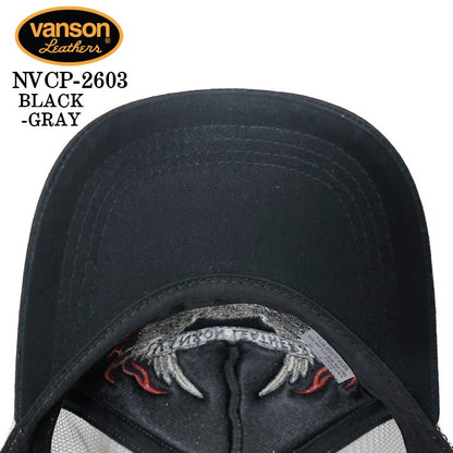 VANSON TWILL MESH CAP バンソン ツイル メッシュ キャップ 帽子 nvcp-2603